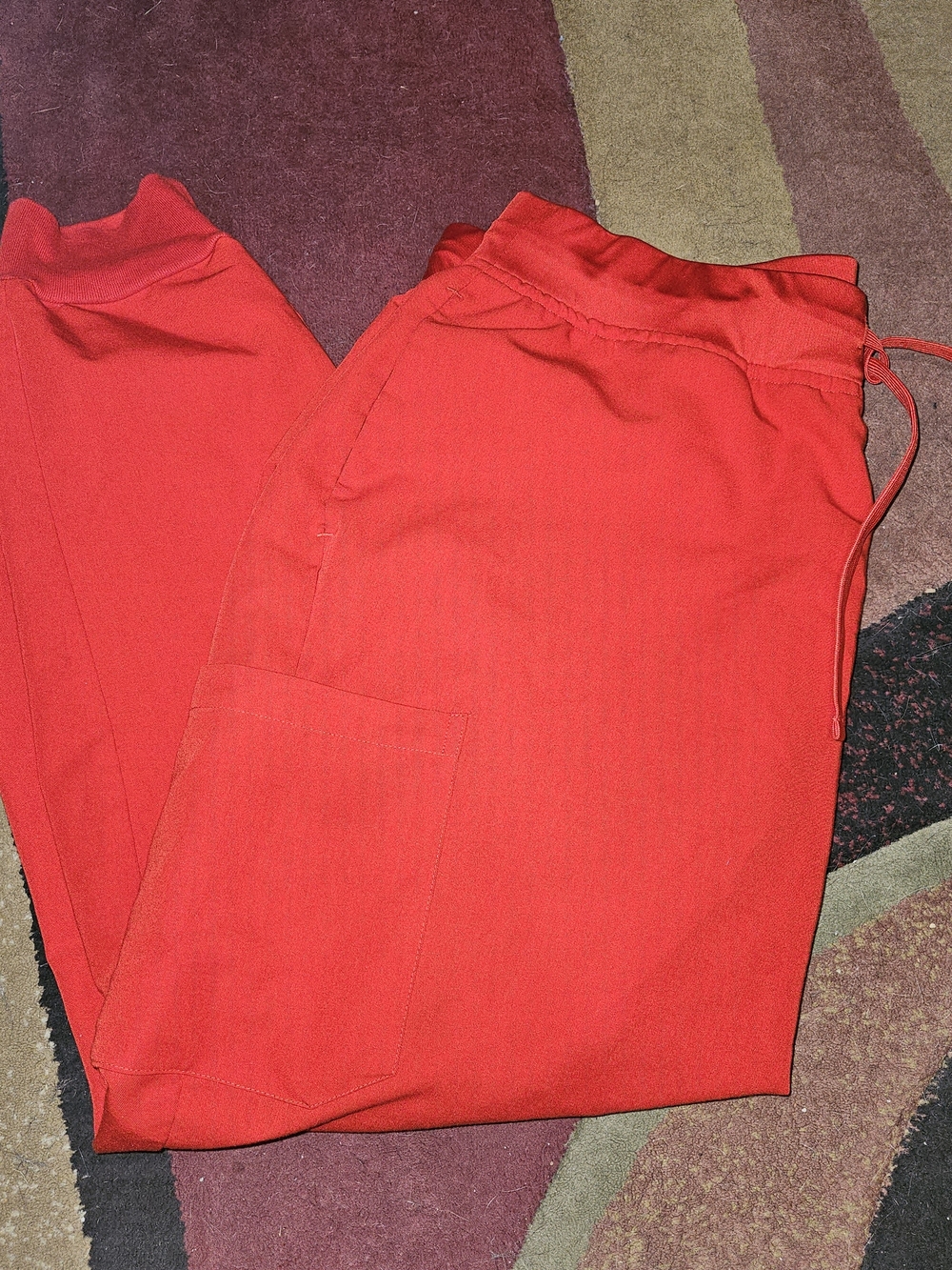 Red Mandala Jogger Scrubs